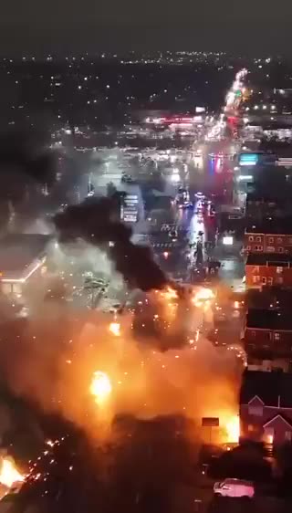 fire at the Philly plane crash site. Debris is being found over a quarter mile away