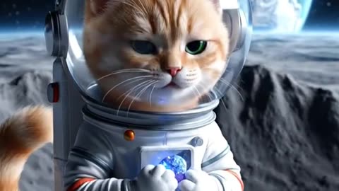 The golden astronaut cat #02