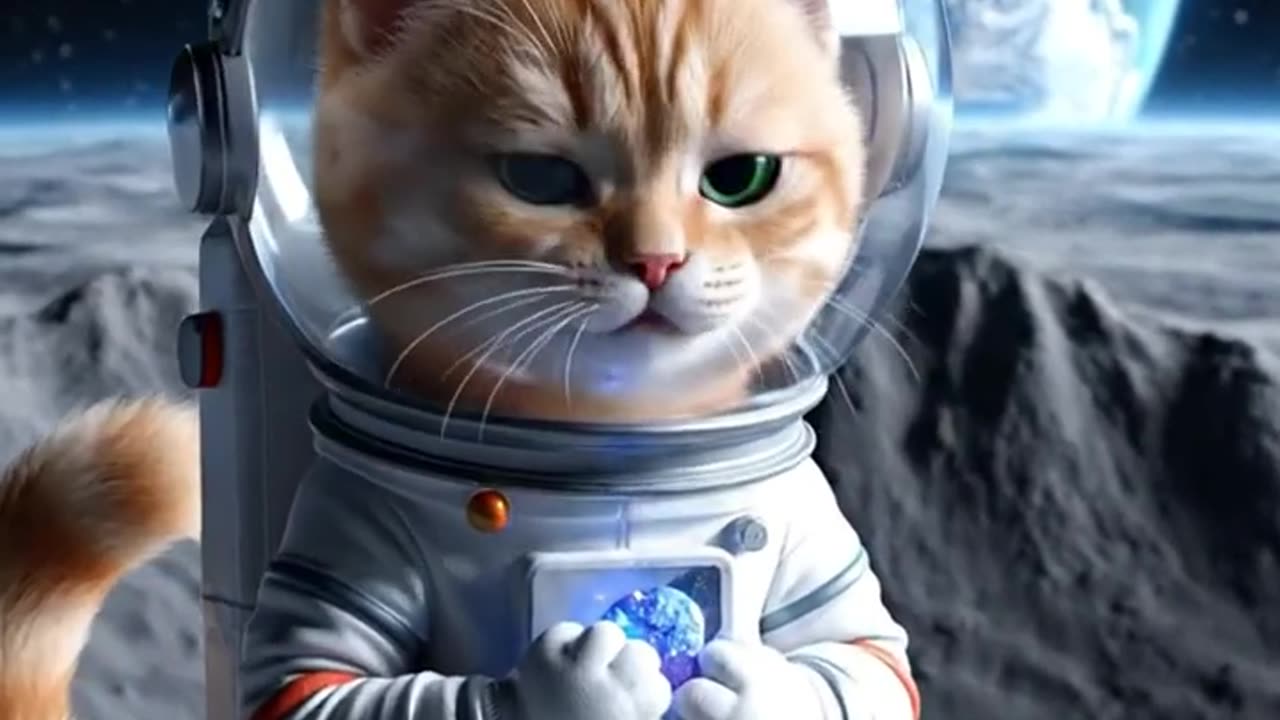 The golden astronaut cat #02