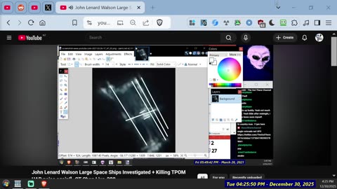 John Lenard Walson analyzed and clearly filming Planets, Satellites, I.S.S. as it was being built