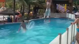 😂💦 He Thought He Could Enjoy a Waterpark Without Knowing How to Swim | FunFM