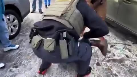 ICE agents detained a violent rioter in Minneapolis he was so bad they broke his windows to get him