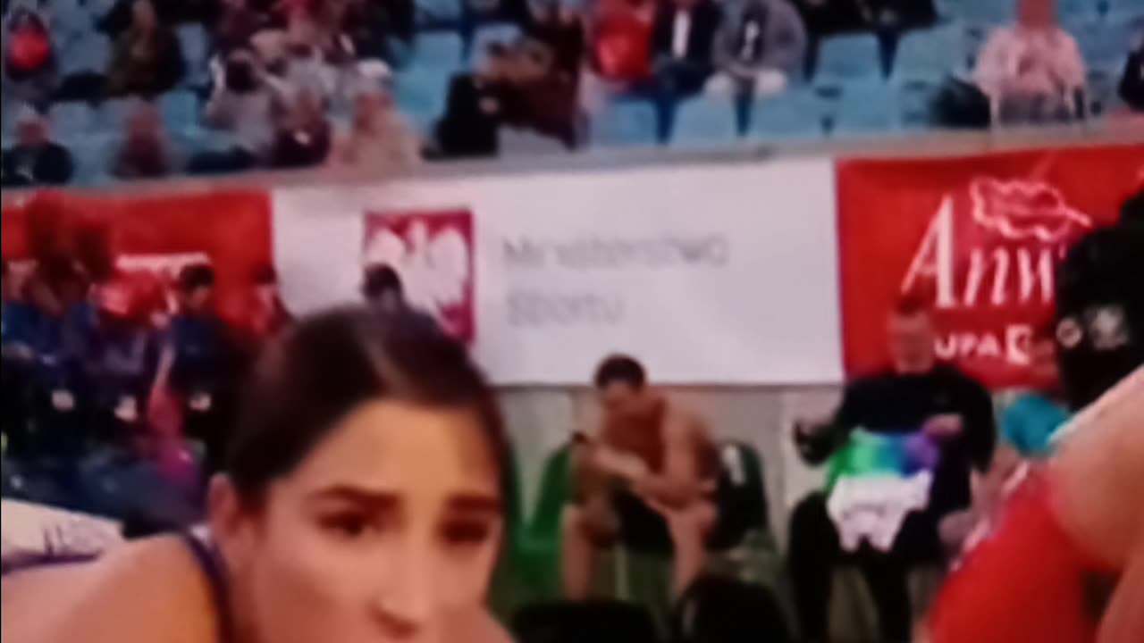 Polish sprinter being cute