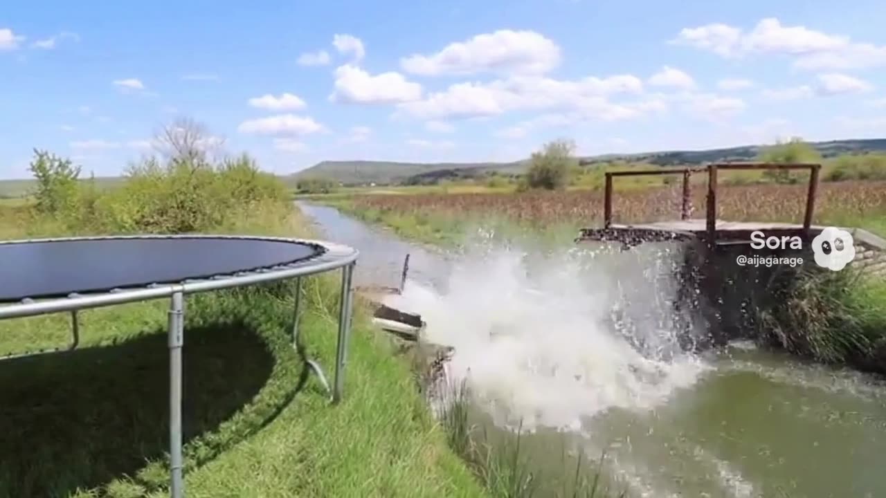 2 big man jump trampoline