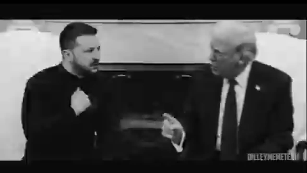 President Trump & Zelensky meme. Don't disrespect the Don credit: littlememzz