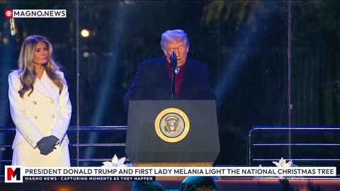 🇺🇸 President Donald Trump and First Lady Melania Light the 🎄 National Christmas Tree [LIVE]