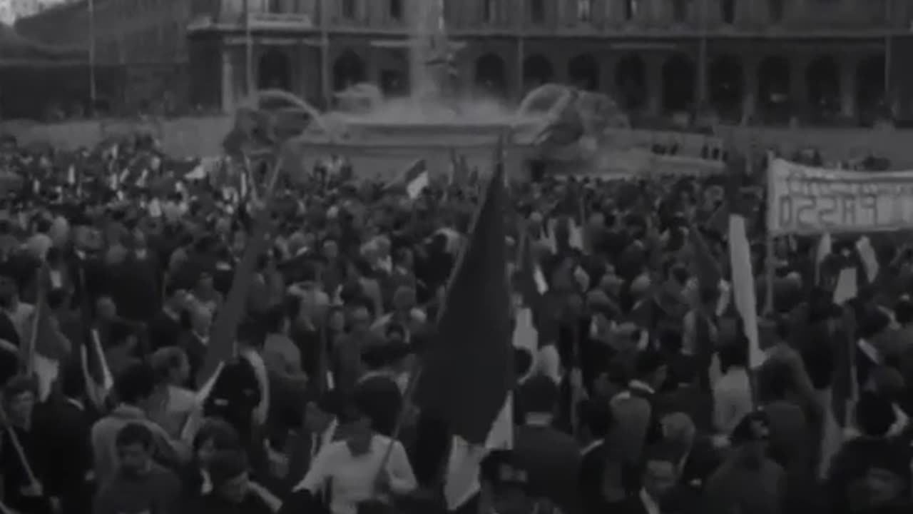 Italian Social Movement and Young Italy demonstration in Rome