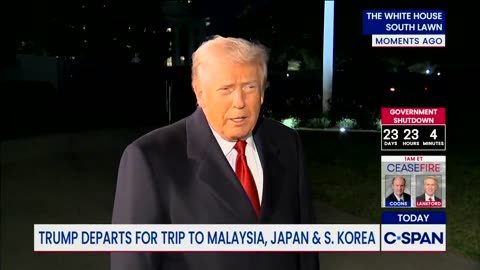 POTUS departs for his big trip to Asia with stops in Malaysia, Japan & South Korea