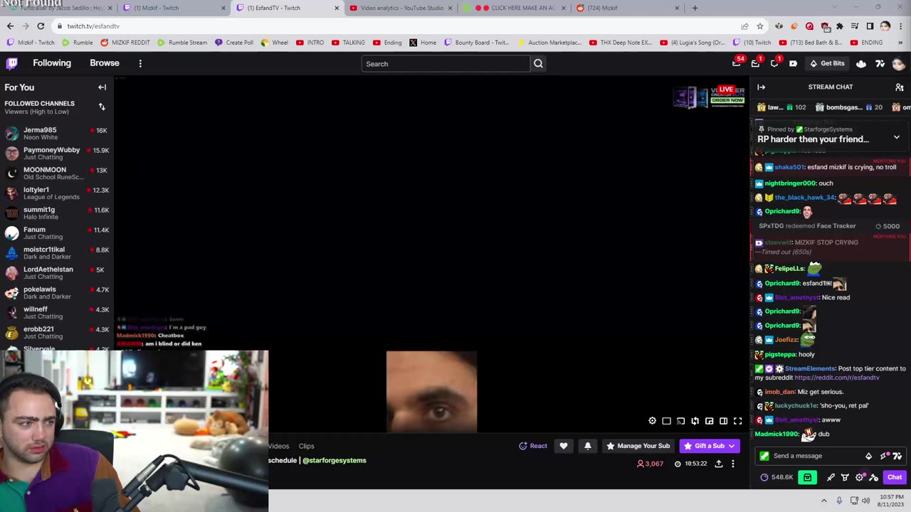 mizkif crying after tipsout text