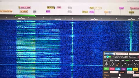 26.995 Paging Signals + RCRS Data + USB Voice Signals 26,995 26995kHz [G8JNJ SDR] 08 08