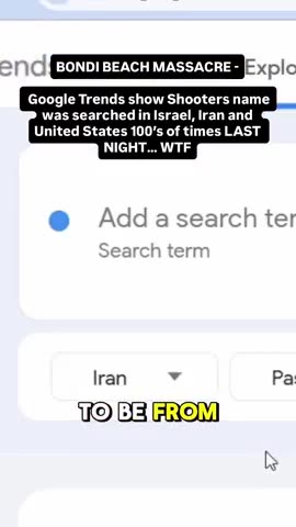 Google Trends shows that the shooters name was searched in ISRAEL⧸IRAN⧸USA BEFORE the event？？