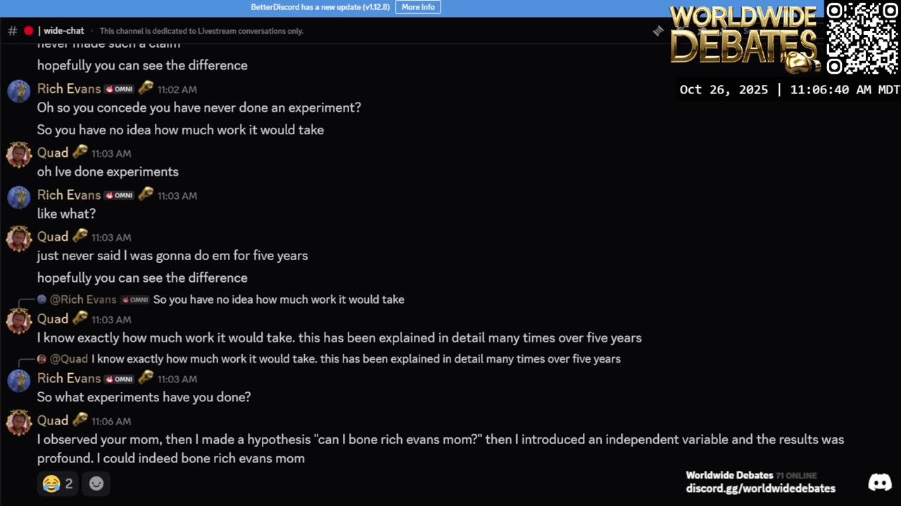 0133 WIDESTREAM - Worldwide Debates - YouTube/Twitch/Rumble