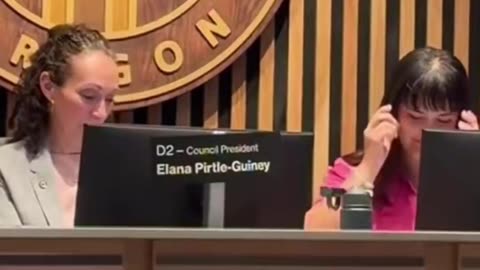 Portland City counselors, doing basically everything but paying attention to public testimony