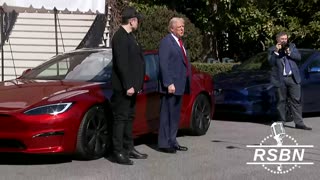 WATCH: President Trump Buys a Tesla from Elon Musk and Takes Questions - 3/11/25