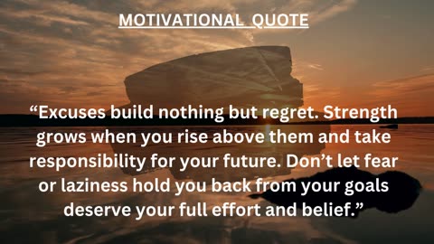 Motivational Quote: Excuses fade. Results remain. 💥