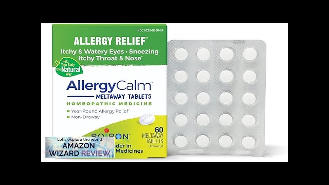 Boiron AllergyCalm Tablets for Relief from Allergy and Hay Fever Symptoms Review