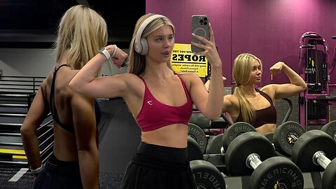 Beautiful Girls Angel 🔥 Back Follow-Up Workout Fitness Routine 🍑 4K HD