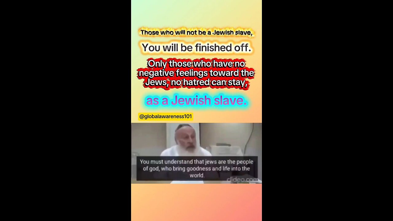 Incredible statements about goy from 2 Rabbis that will make you gasp.