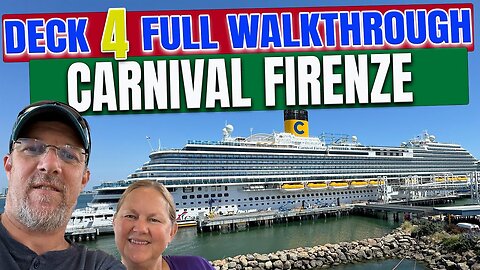 Carnival Firenze Public Deck 4 | Tall Man's Cruise Adventures