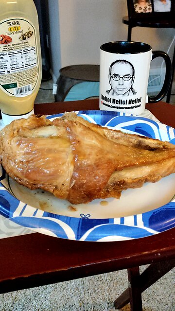 Eating Home Slow Roasted Bone-Turkey Breast, Dbn, MI, 1/9/26