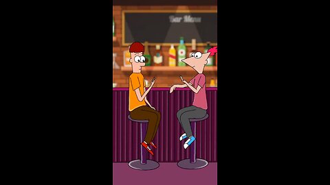 buddies meet in a bar