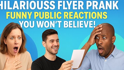 Hilarious Flyer Prank – Funny Public Reactions You Won’t Believe! | Best Viral Pranks 2025