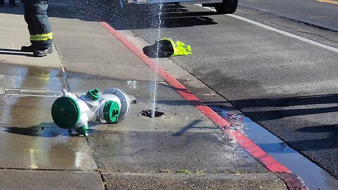 Vehicle vs Fire Hydrant City of Sonoma | 1/23/2025 VIDEO
