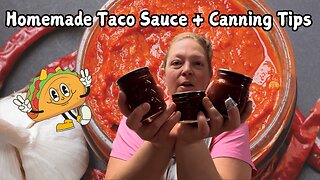 Homemade Taco Sauce Recipe + Canning Tutorial – Perfect for Tacos!