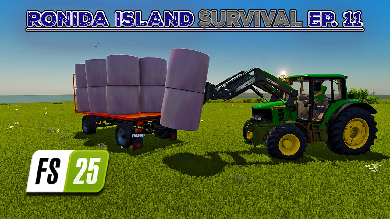 Survival on Ronida Island #11 | Buying a Round Baler. Spraying Fertilizer. | Farming Simulator 25