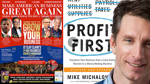 Mike Michalowicz | Best-Selling Author of Profit First Mike Michalowicz Shares How to Go From Being Perpetual BUSYNESS to a Profitable BUSINESS + Join Eric Trump & Robert Kiyosak At Clay Clark's March 6-7 Business Workshop