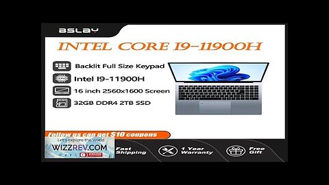 Gaming Laptop 16 Inch Intel Core I9-11900H 32 GB RAM 2TB SSD Review