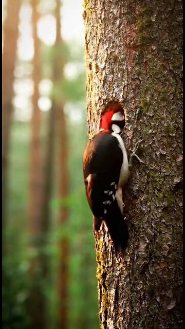 дятел и белка