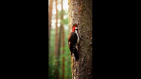 дятел и белка