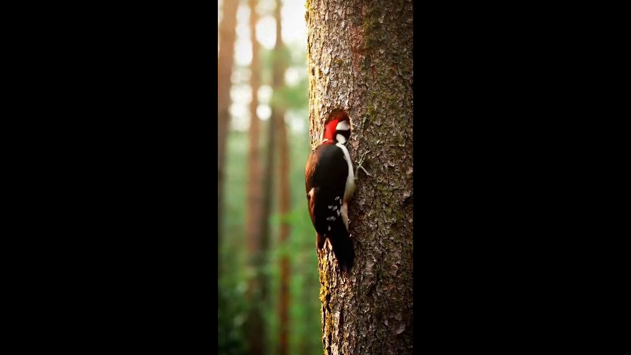 дятел и белка