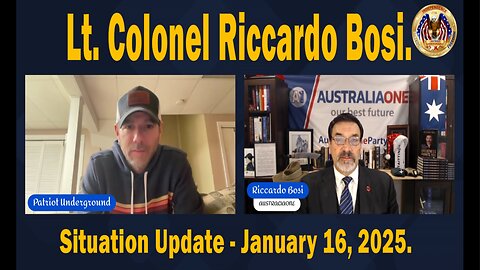 Situation Update with Lt. Colonel Riccardo Bosi - January 16, 2025.