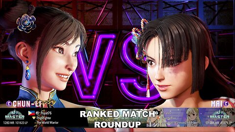 Kuya Kalbo SF6 Ranked Roundup. Chun Li Master Rank [Hori Fight Stick]