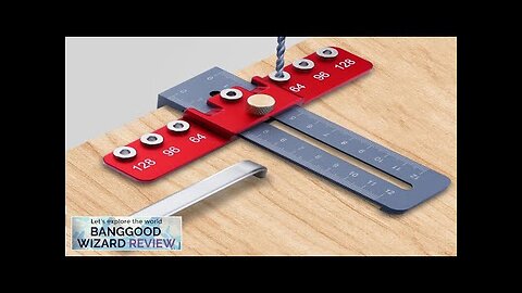 Woodworking Cabinet Hardware Jig Drilling Locator Drill Guide Punch Locator Template Ruler Review