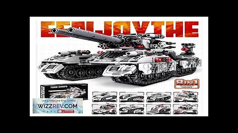 2024 WW2 Military Vehicle Tank 8in1 Airplane Truck Model Building Blocks DIY Review