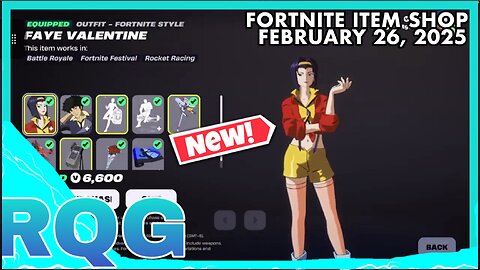 “NEW” COWBOY BEBOP SKINS ARE HERE & MORE! FORTNITE ITEM SHOP (February 26, 2025)