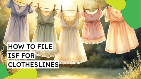 How To File ISF For Clotheslines