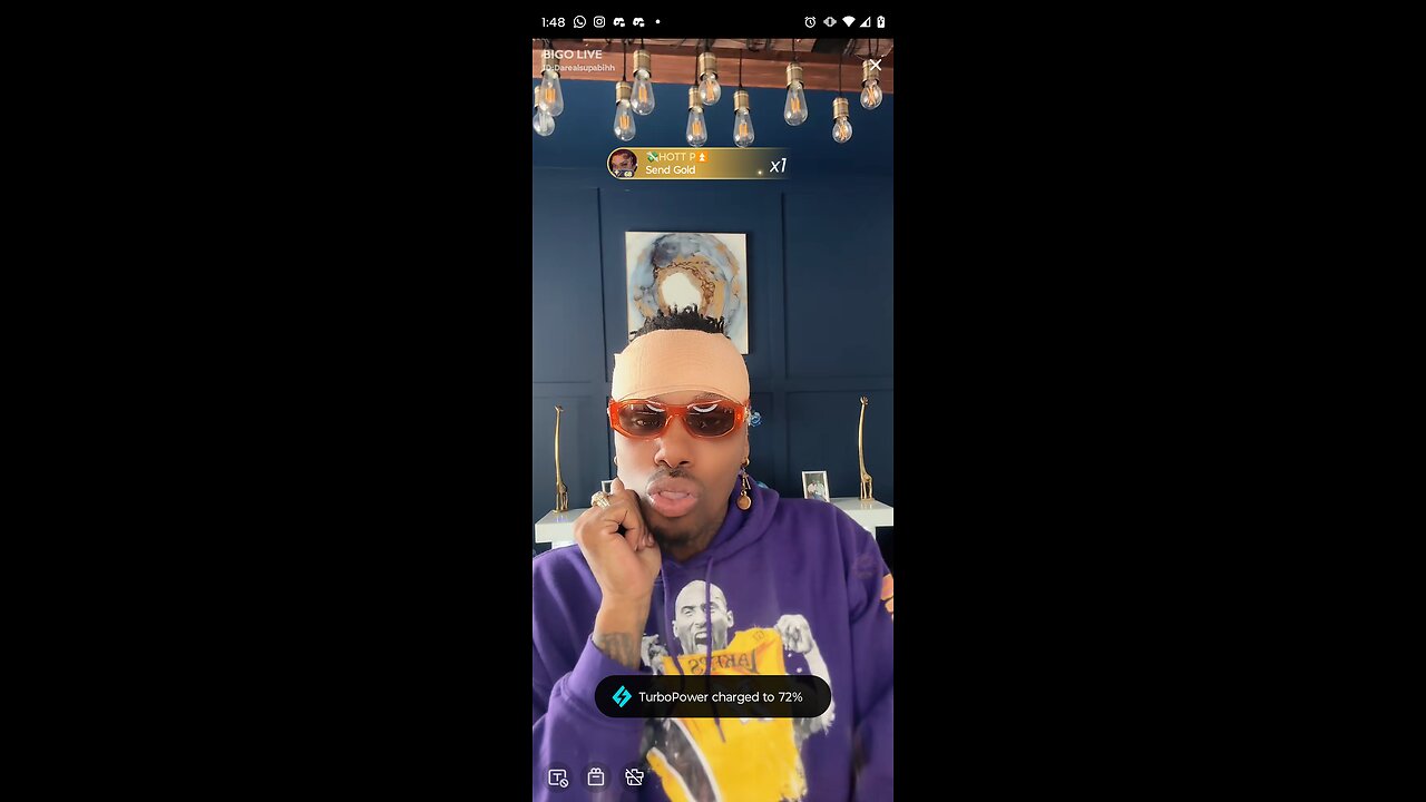 Supa live looking a fool but still yapping and yelling