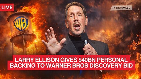 LIVE NOW: Larry Ellison Enters the Warner Bros Battle | Bitcoin Reclaims $90K | Roxom TV