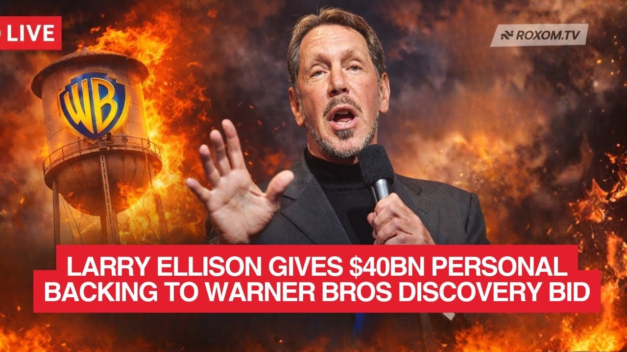LIVE NOW: Larry Ellison Enters the Warner Bros Battle | Bitcoin Reclaims $90K | Roxom TV