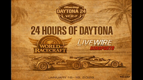 🔴LIVE -iRacing 24 Hours of Daytona - World of Racecraft / Livewire Simsports - iRacing
