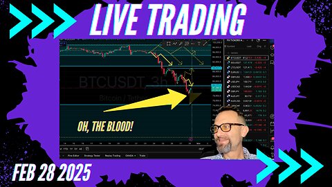 $BITCOIN Is The Bull Market Over?! Live Trading 2/28/2025 $Crypto, $Forex, $Stocks, $Gold $Silver