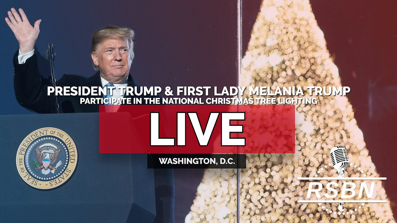 REPLAY: President Trump & First Lady Melania Trump Join the National Christmas Tree Lighting - 12/4/25