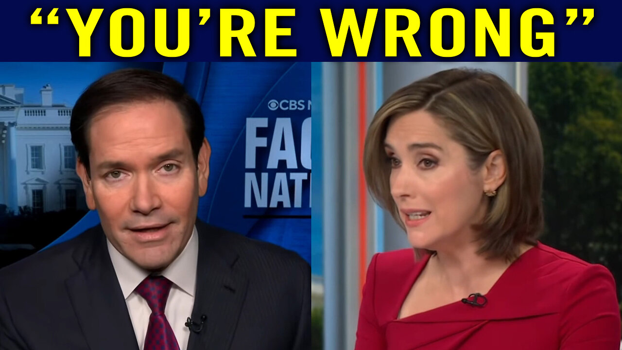 CBS Host CALLED OUT after LYING to Secretary Marco Rubio