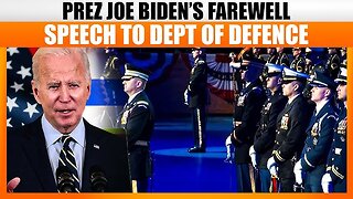 LIVE: Biden delivers farewell remarks to the Department of Defense