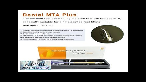 MTA Dental Material Root Canal Filling Fitting 1g Syinge Endodontic Sealing Liner Review