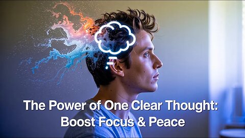 The Power of One Clear Thought: Boost Focus & Peace #focus #innerpeace #mentalclarity #productivity
